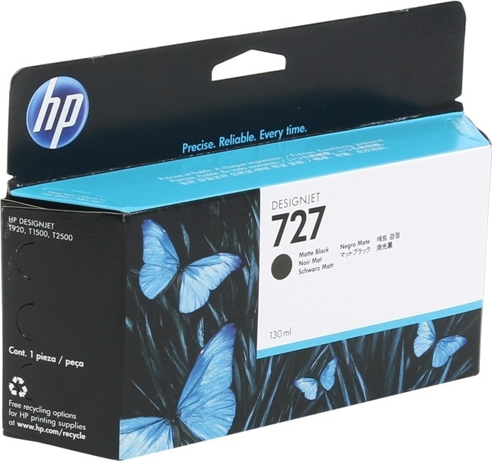 Cartus Cerneala HP 727 Matte Black 130ml Original DesignJet