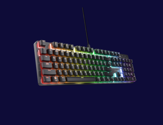 Tastatura Mecanica Trust GXT 871 Zora 104 Taste Negru
