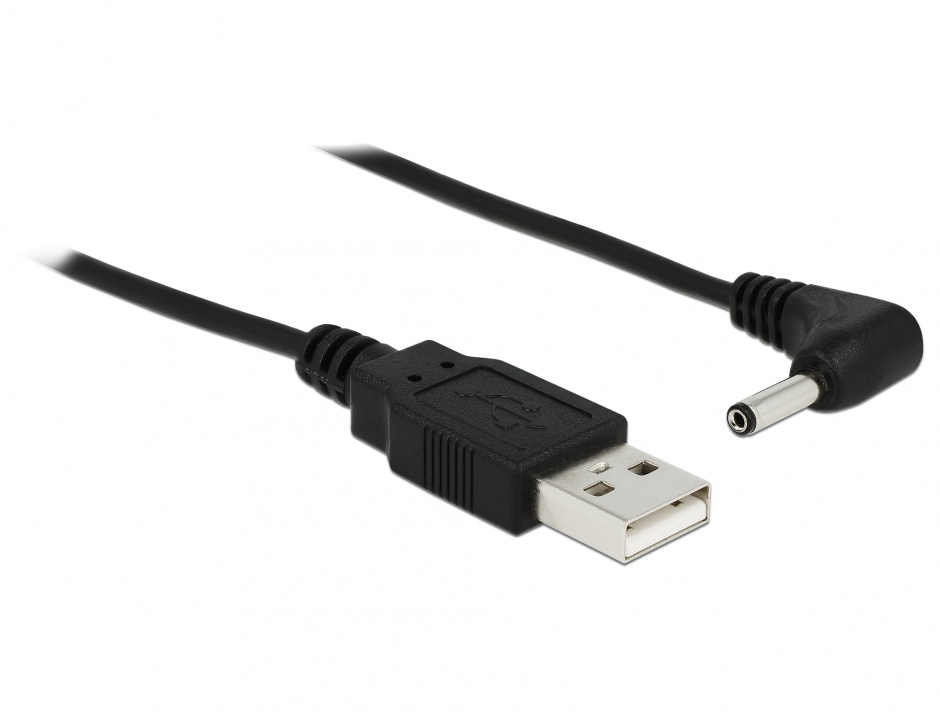 Cablu USB la DC 90° Delock 1.5m