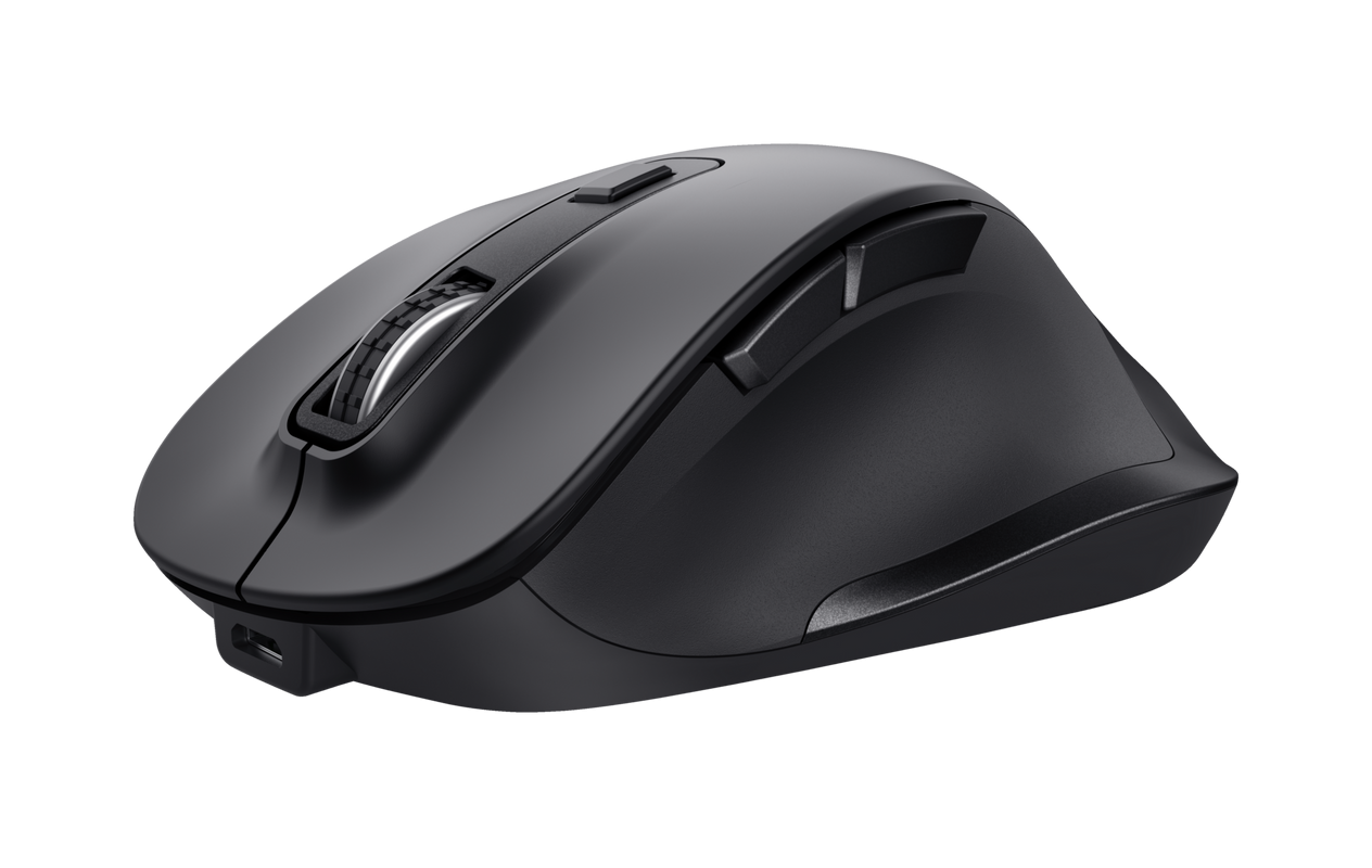 Mouse Trust Fyda Ergonomic Wireless Reincarcabil 2400 DPI - imagine 2