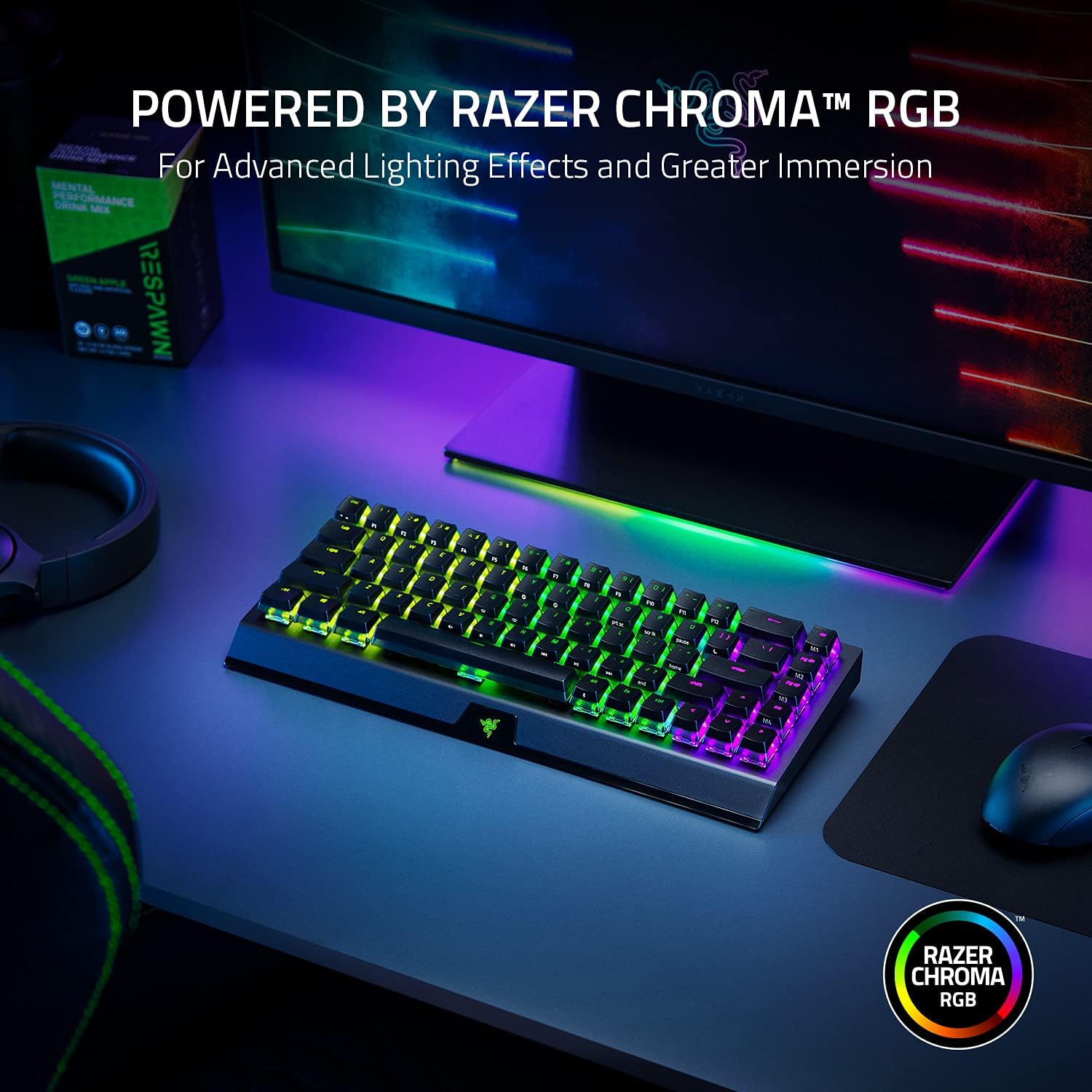 Tastatură Gaming Wireless Razer BlackWidow V3 Mini HyperSpeed - imagine 10