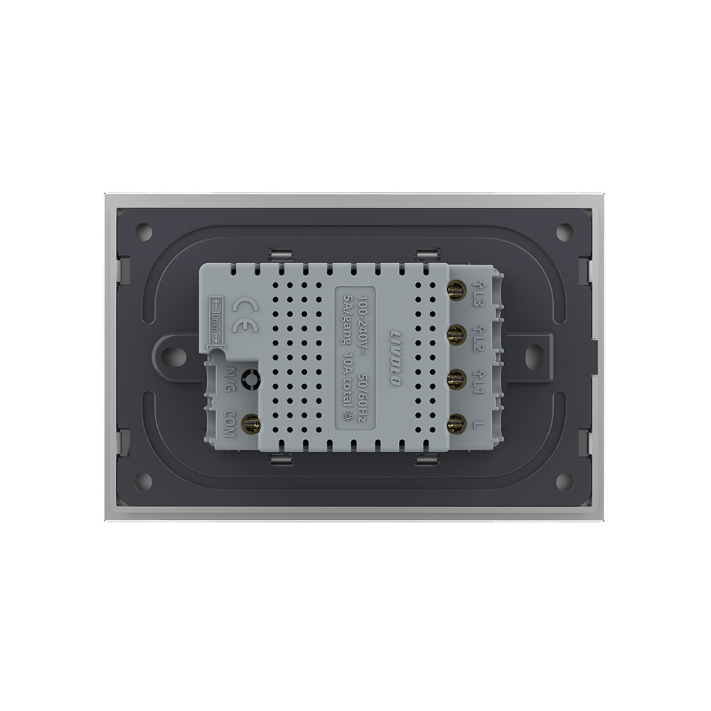 Intrerupator Touch Triplu Livolo, Sticla, Standard Italian - imagine 16