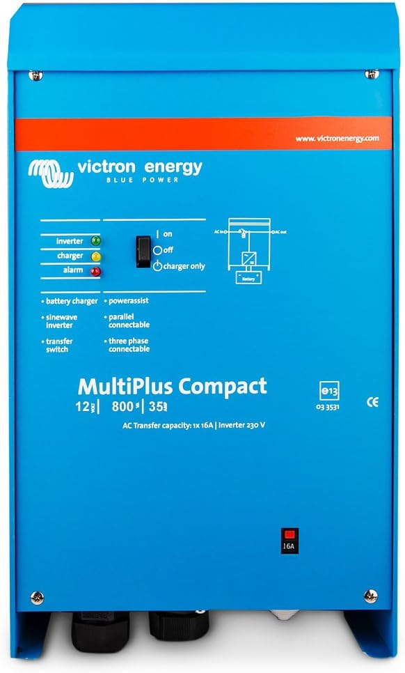 Invertor Victron MultiPlus C 12/800VA - Undă Pură, UPS și Încărcător - imagine 2