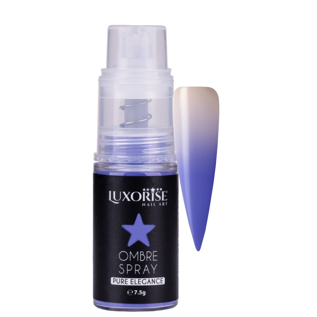 Ombre Spray Nail Art LUXORISE Dark Blue