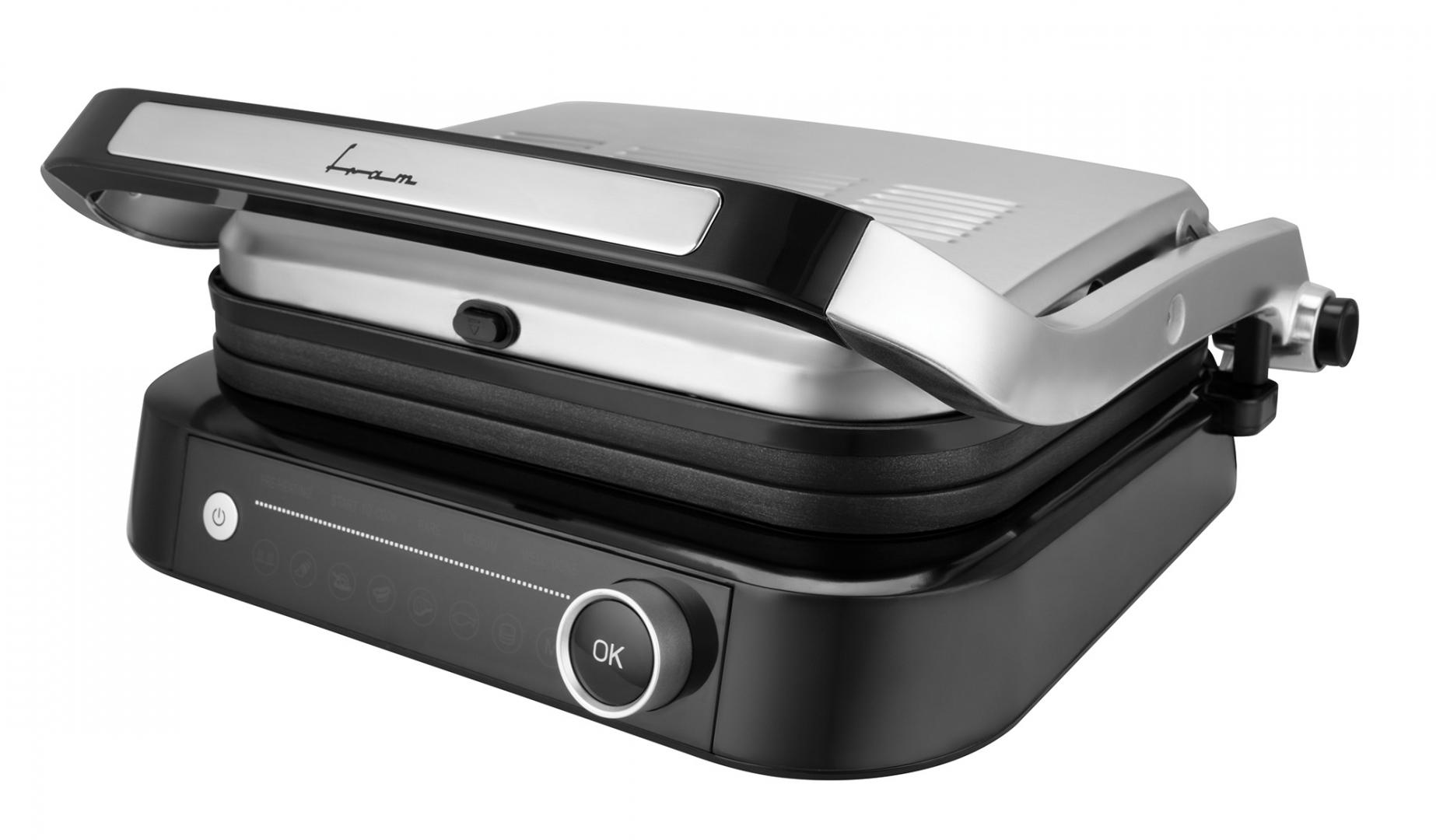 Grill Electric FRAM FEG-2100SSBK 2100W cu Display LED