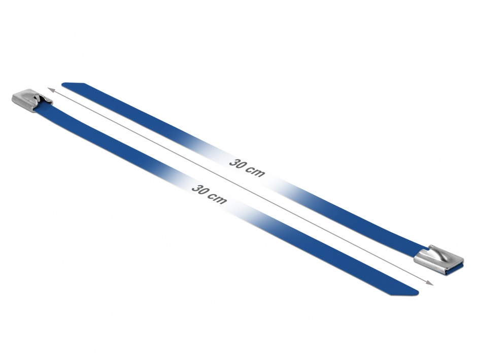 Bride Otel Inox Delock 7.9mm, Albastru, Set 10 Buc