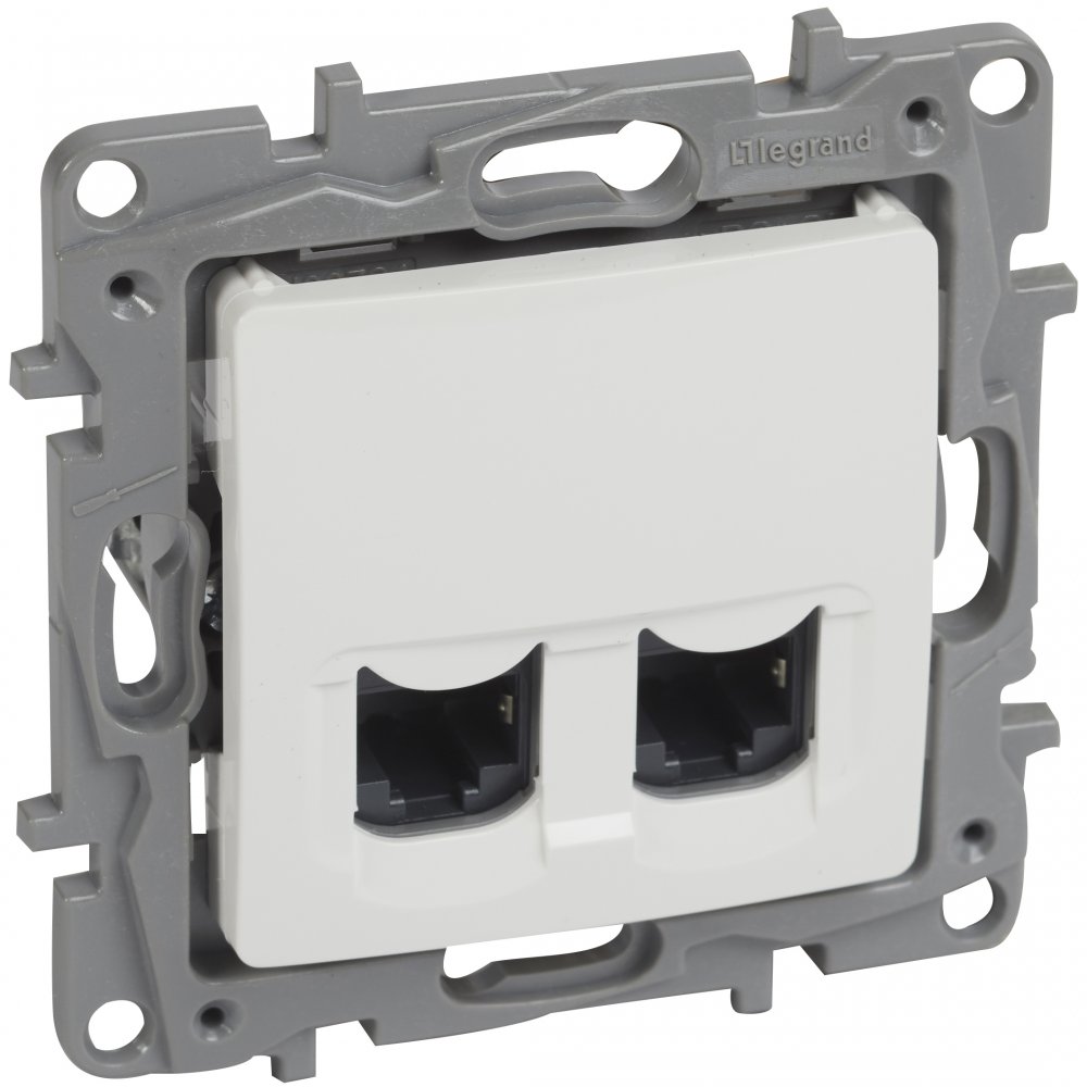 Priză Date Dublă RJ45 Legrand Niloe Alb