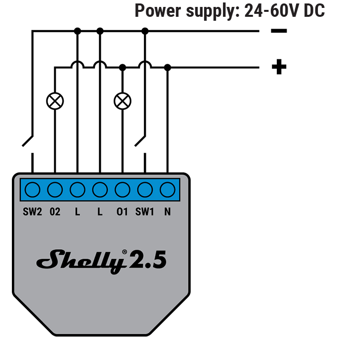 Releu Wi-Fi Shelly 2.5, Control Vocal, 20A - imagine 7