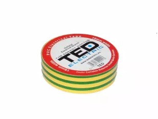 Banda Izolatoare Ted PVC 10m Galben-Verde
