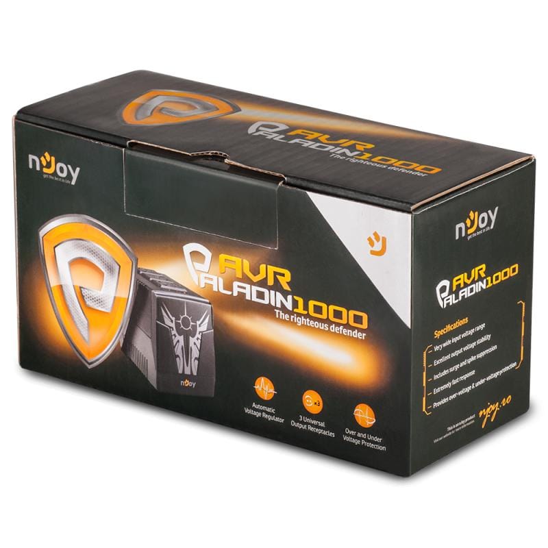 AVR NJOY Paladin 1000VA/500W, regulator tensiune 3 prize - imagine 9