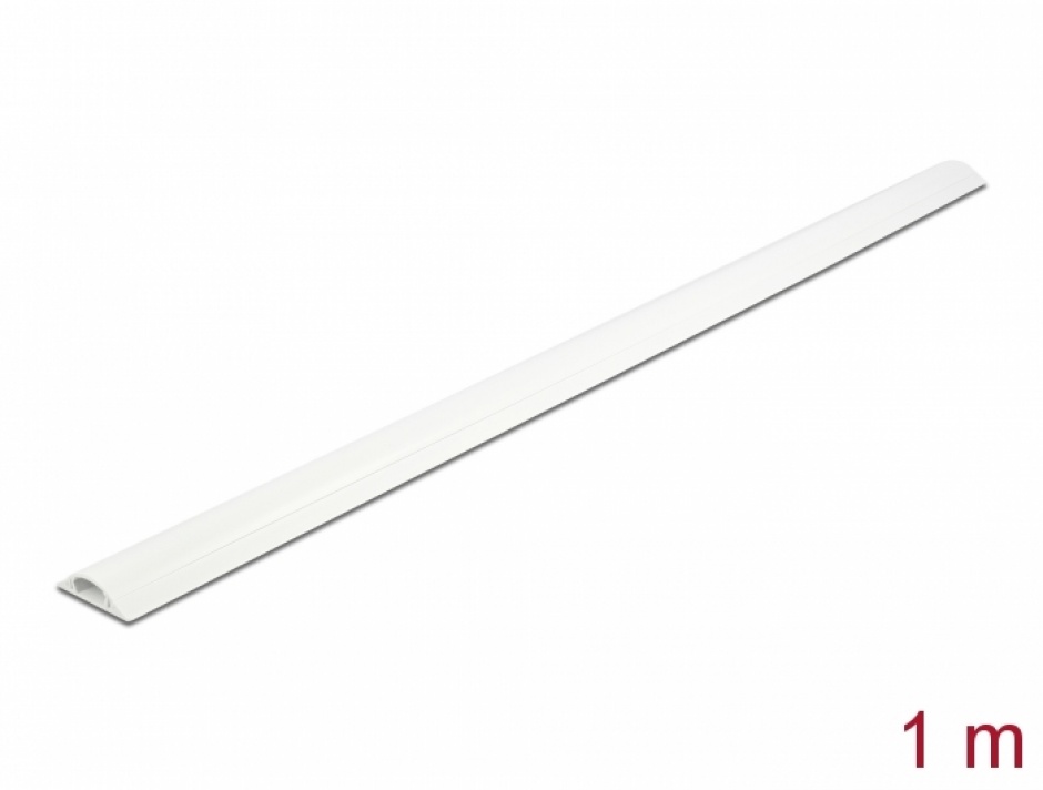 Canal Cablu PVC 30x8mm Delock Alb, 1m