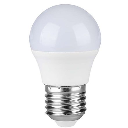 Bec LED V-TAC G45 E27 4.5W 3000K alb cald, 20.000 ore