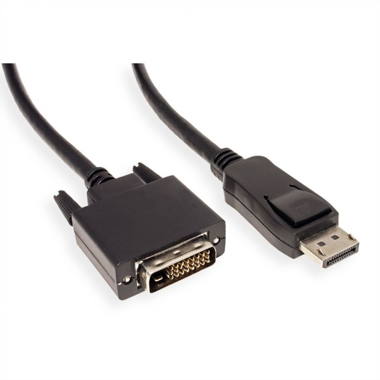 Cablu DisplayPort la DVI-D 5m, Value - imagine 2