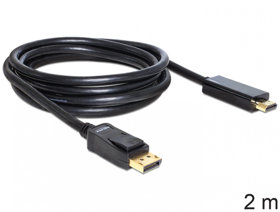 Cablu DisplayPort la HDMI 2m Delock 82587