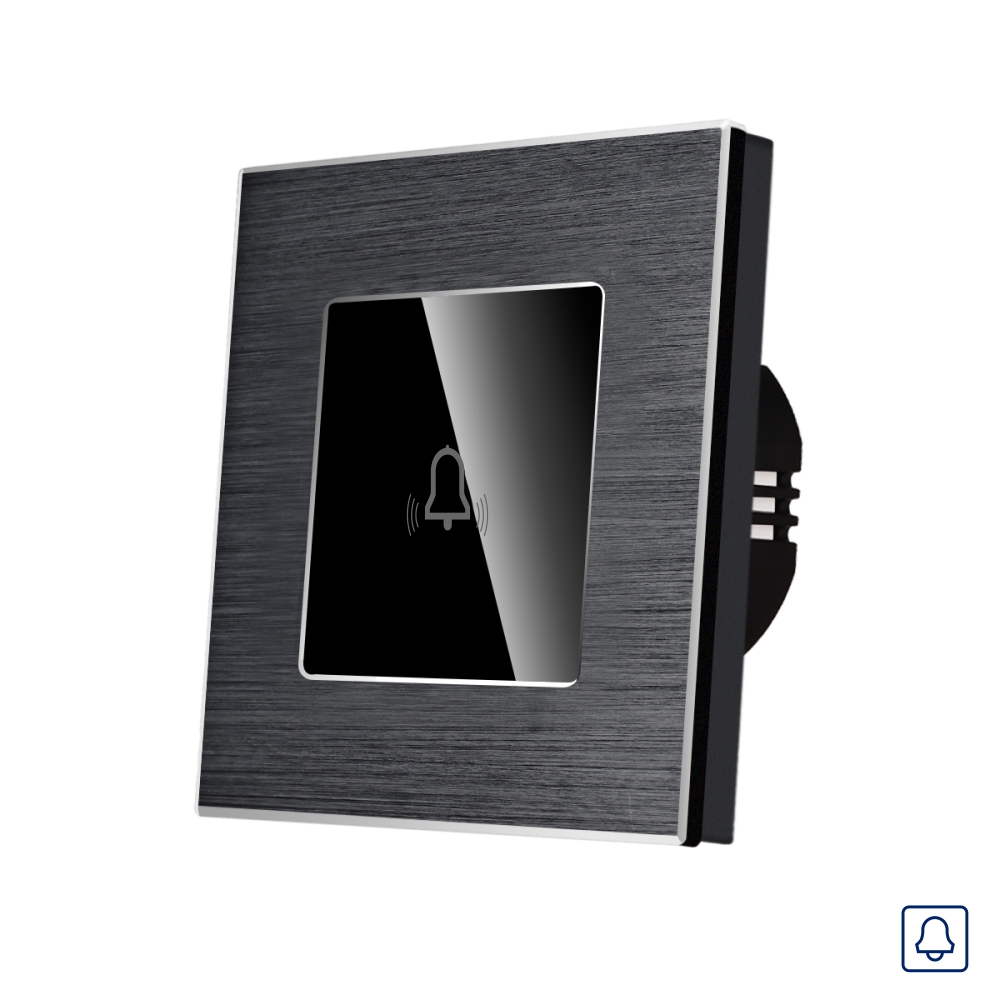 Buton Sonerie Touch LUXION, Sticla & Aluminiu - imagine 5