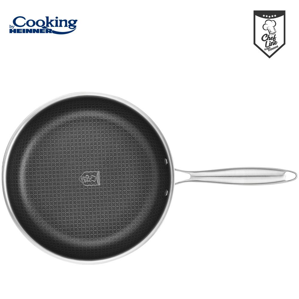 Tigaie Inox Heinner Titanium3 30cm - 3 Straturi Profesională - imagine 2