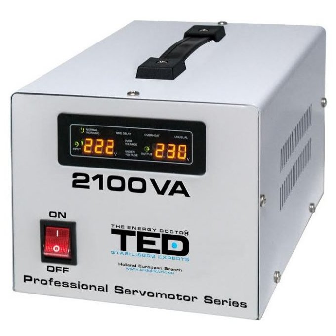 Stabilizator Ted Electric 2100VA, Undă Sinusoidală Pură