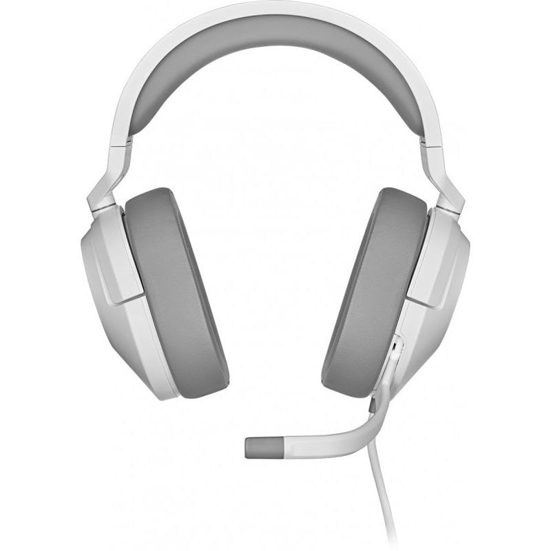 Căști Gaming CORSAIR HS55 Stereo Alb - Audio Imersiv 50mm - imagine 3