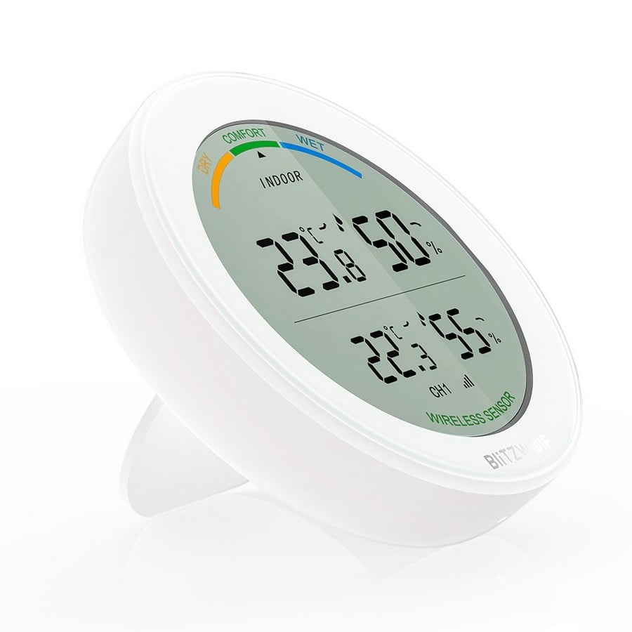 BlitzWolf BW-WS01 Stație Meteo Wireless cu 3 Senzori