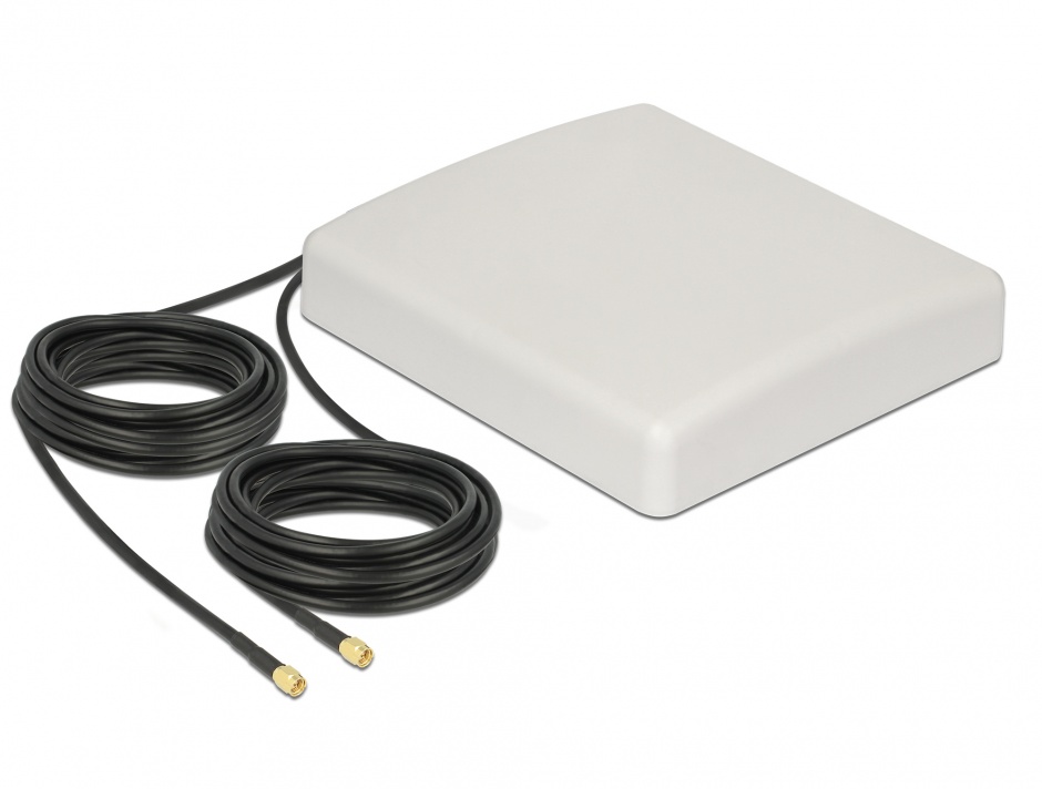 Antena LTE Directionala 8 dBi, 2xSMA, 10m, Delock 89891