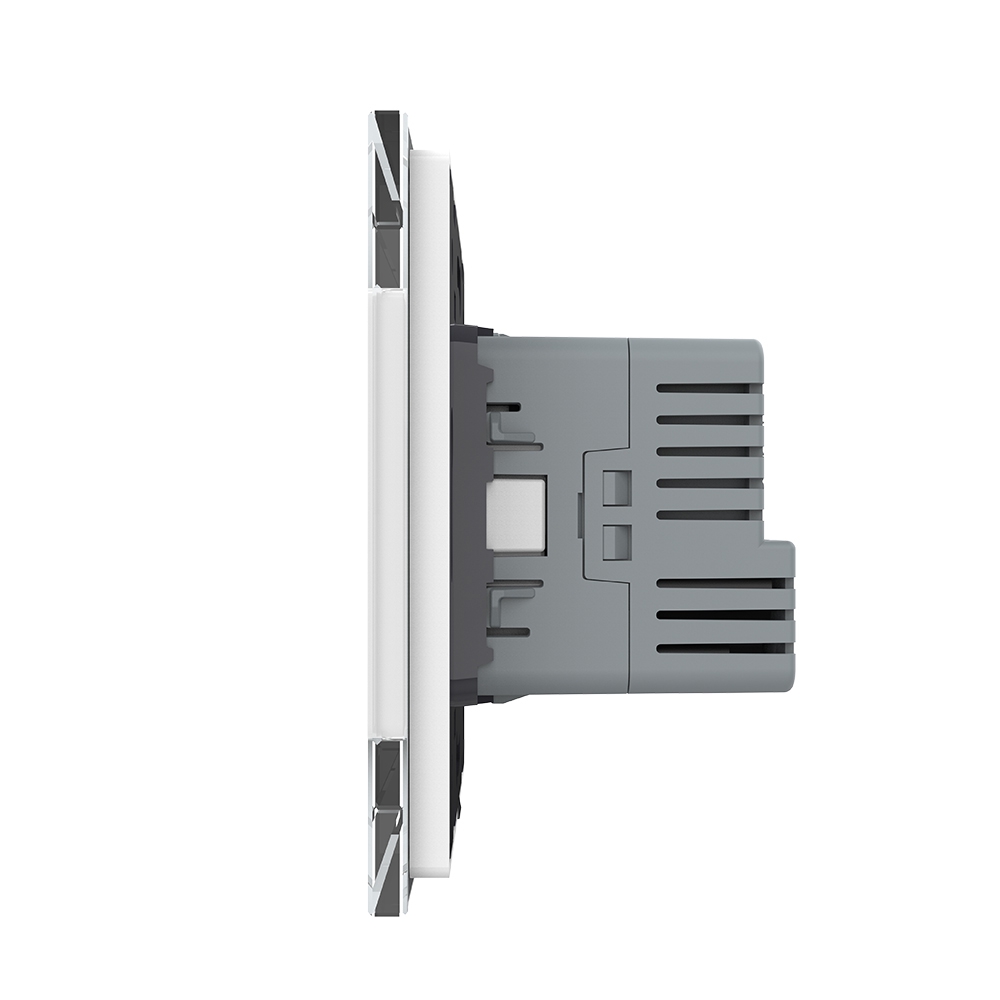 Priza Schuko + USB-C LIVOLO, Sticlă, 16A - imagine 3