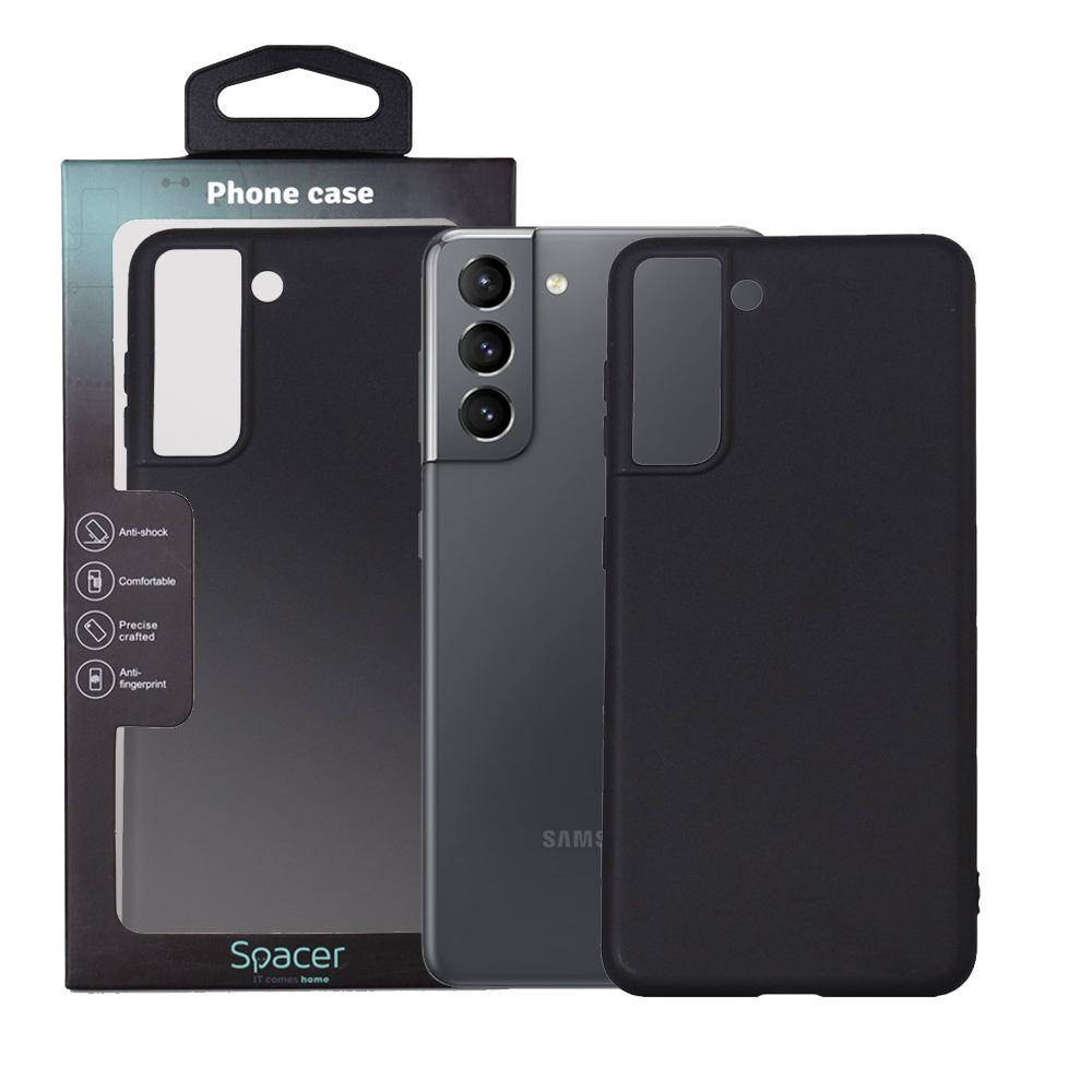Husă SPACER Samsung Galaxy S21 TPU Negru - Protecție Premium