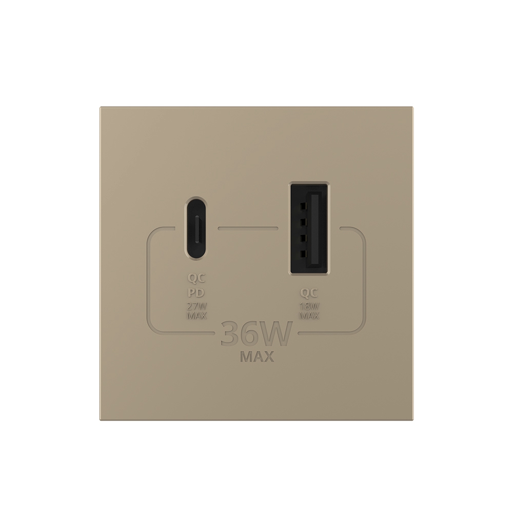 Modul Priza USB-A + USB-C LIVOLO, 36W, PD/QC - imagine 10