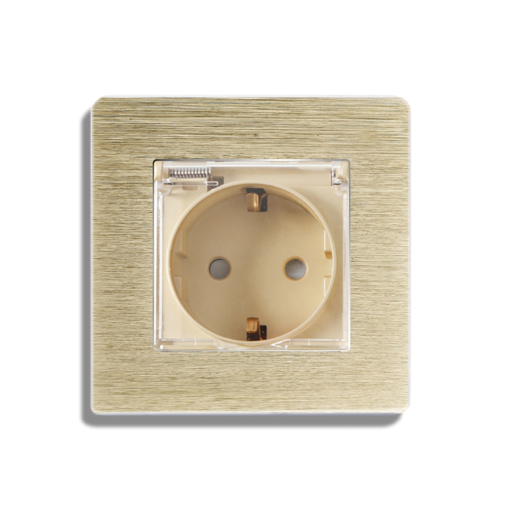 Priza LUXION Aluminiu IP45 | Protectie Copii - imagine 10