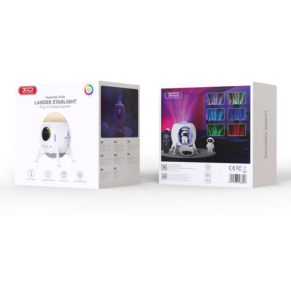 Proiector LED Starlight cu boxă Bluetooth Xo GSM192942