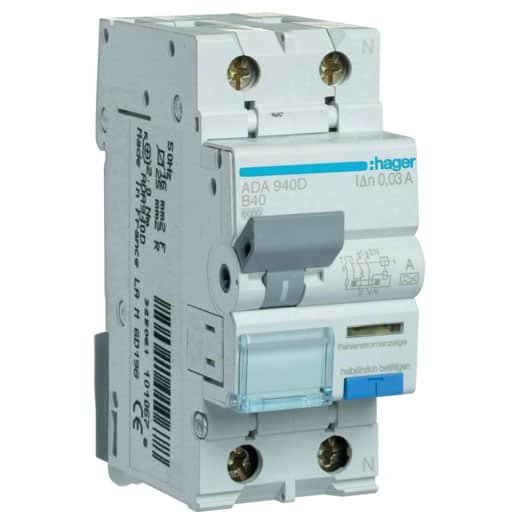 Disjunctor Diferențial Hager 1P+N 40A