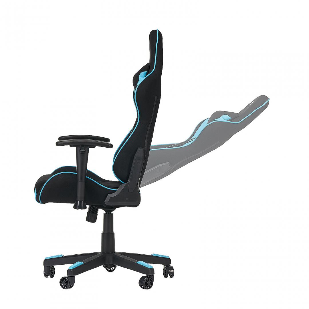 Scaun Gaming SERIOUX Torin Textil 150kg Negru-Albastru - imagine 2