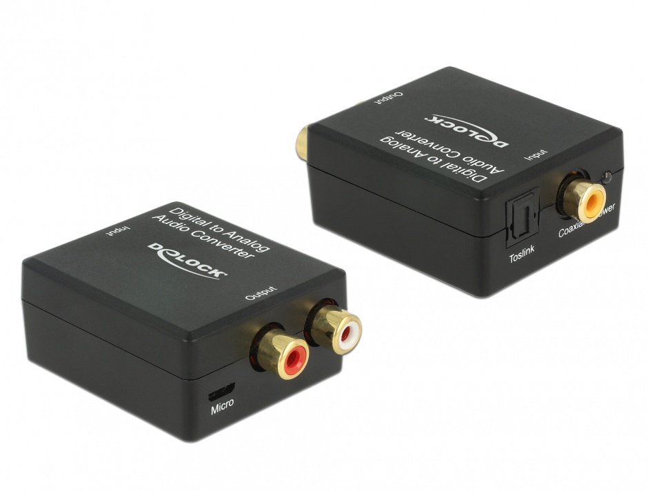 Convertor Audio Delock Digital la Analog RCA HD