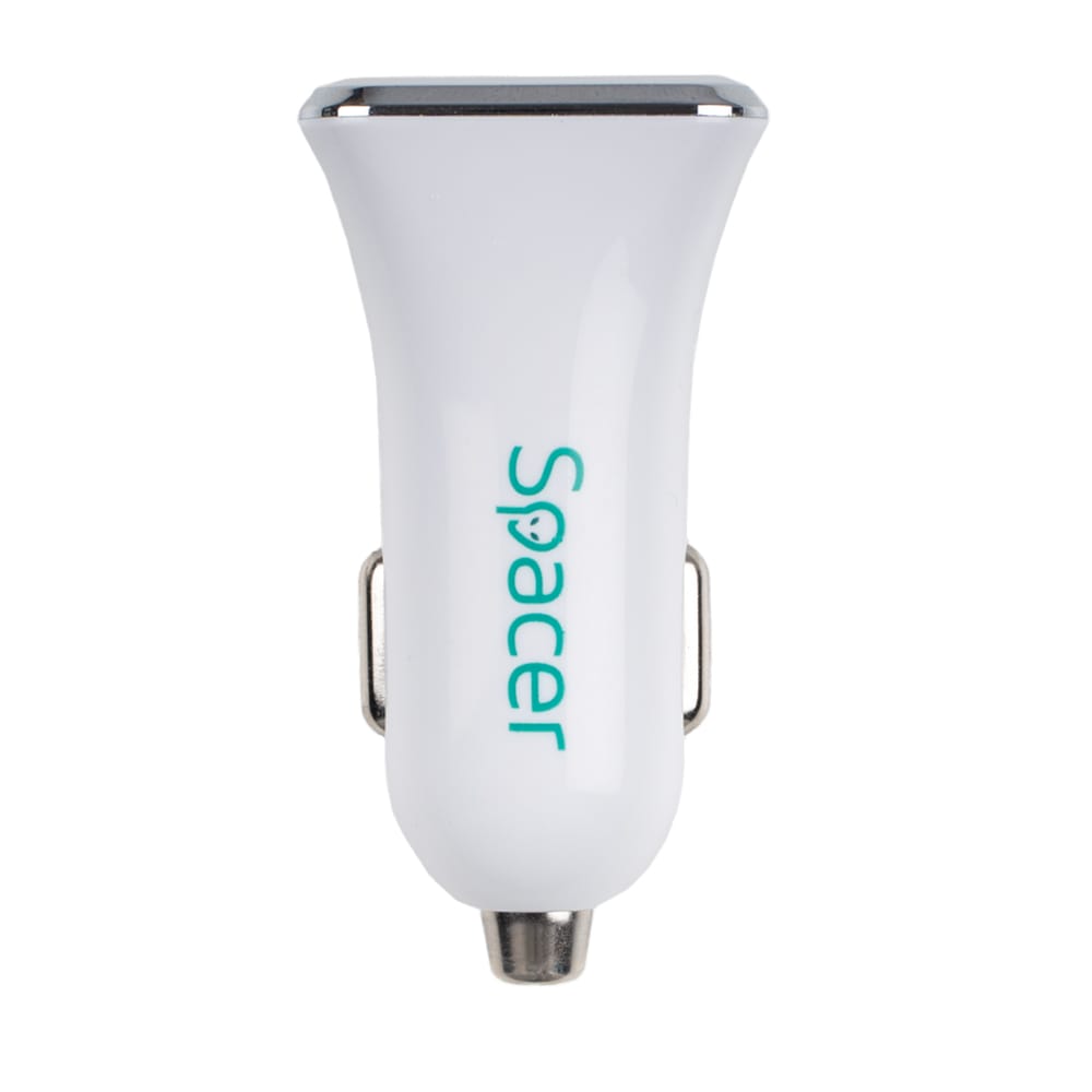Alimentator Auto SPACER 38W QC+PD USB-C alb - imagine 8