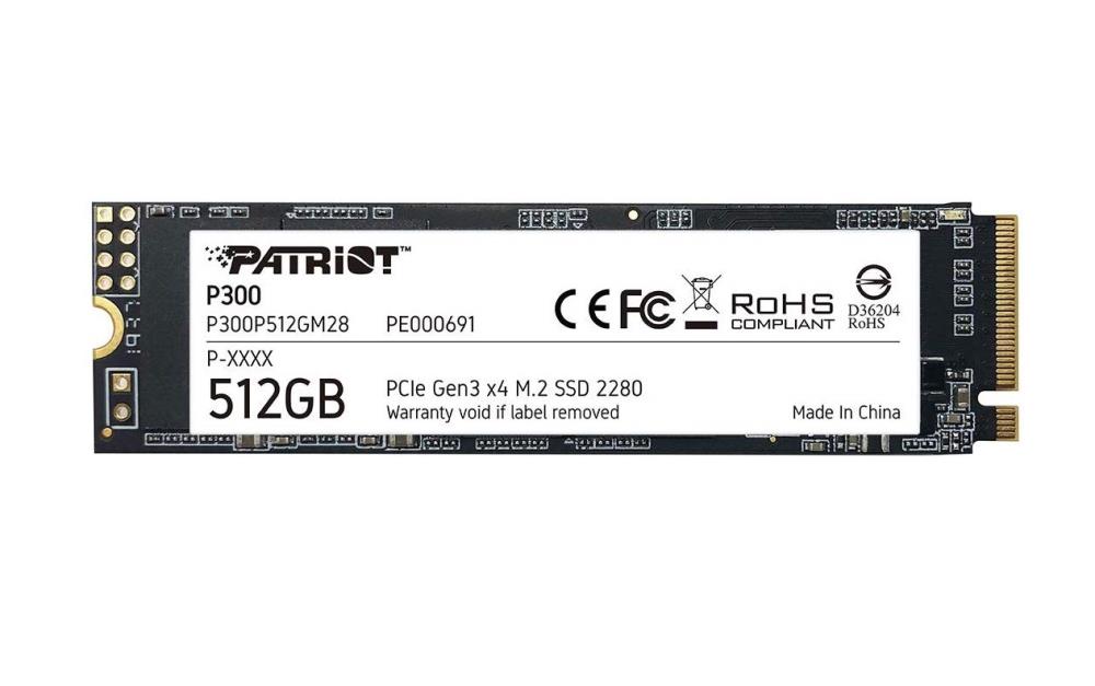 SSD Patriot P300 512GB NVMe M.2 - Viteze Până la 3500 MB/s