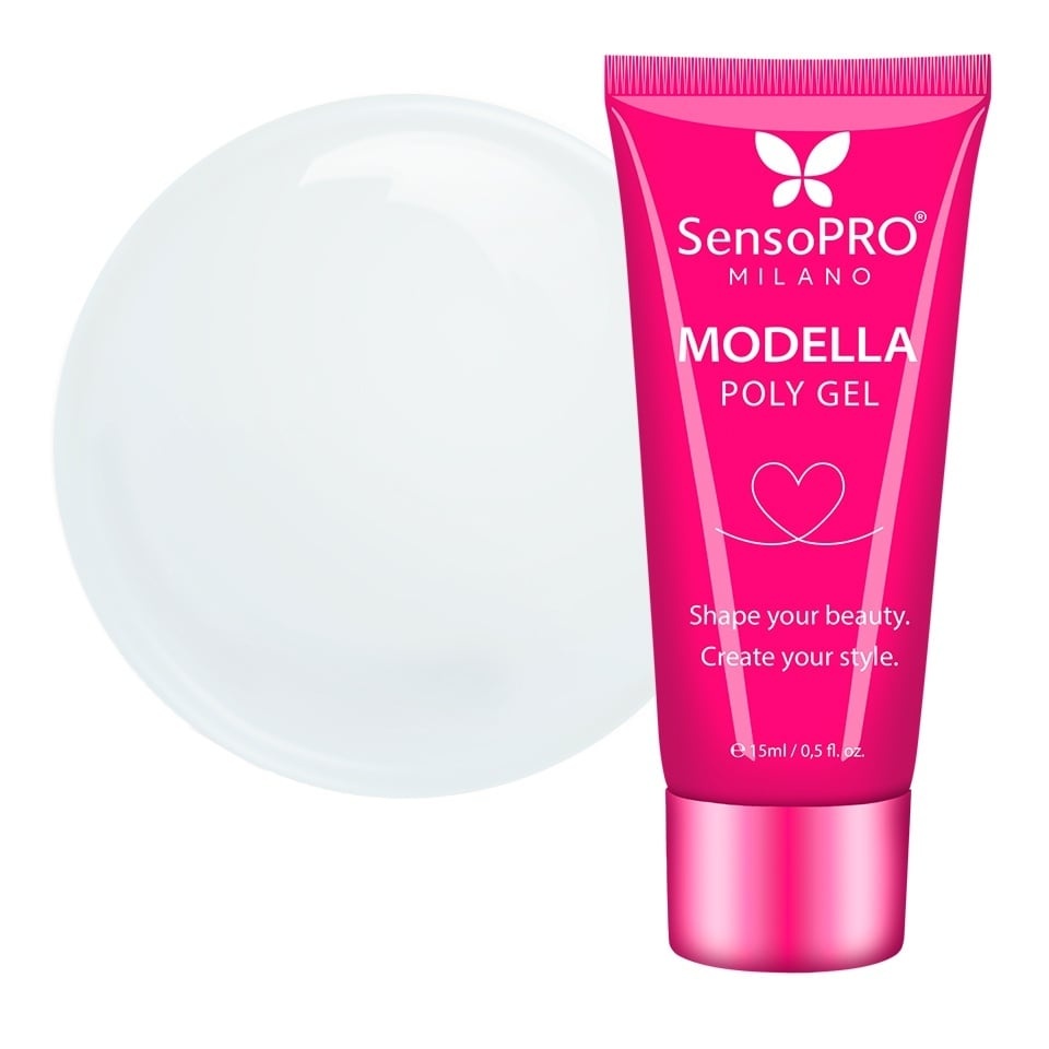 Polygel MODELLA SensoPRO Milano - Milky White, 15ml