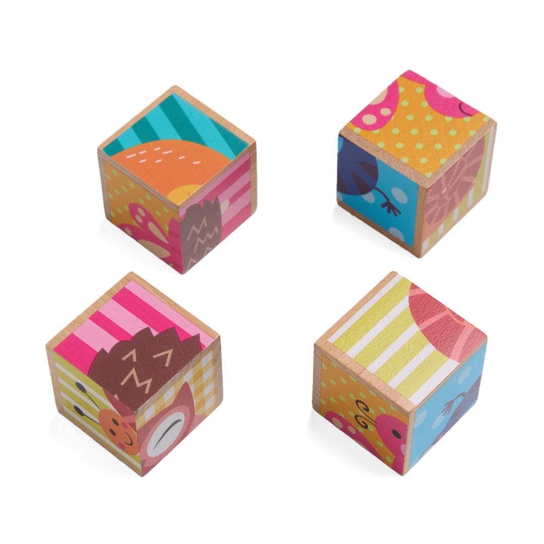 Puzzle Lemn Animale 4 Piese - Jucarie Educațională Copii - imagine 2