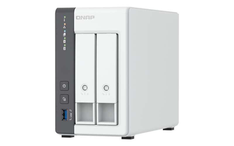 NAS QNAP 216G 2-Bay, CPU ARM 2.0GHz Quad core, RAM 4GB, 2.5"/3.5" SATA 6Gbps HDD (neincluse), LAN: 1 x 2.5GbE + 1 x GbE, USB3.2 Gen1: 1 USB2.0: 2,...