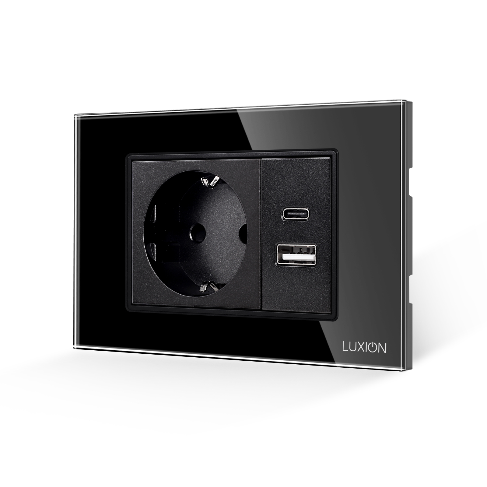 Priza Schuko si USB A+C cu Rama din Sticla LUXION, 3M - imagine 5