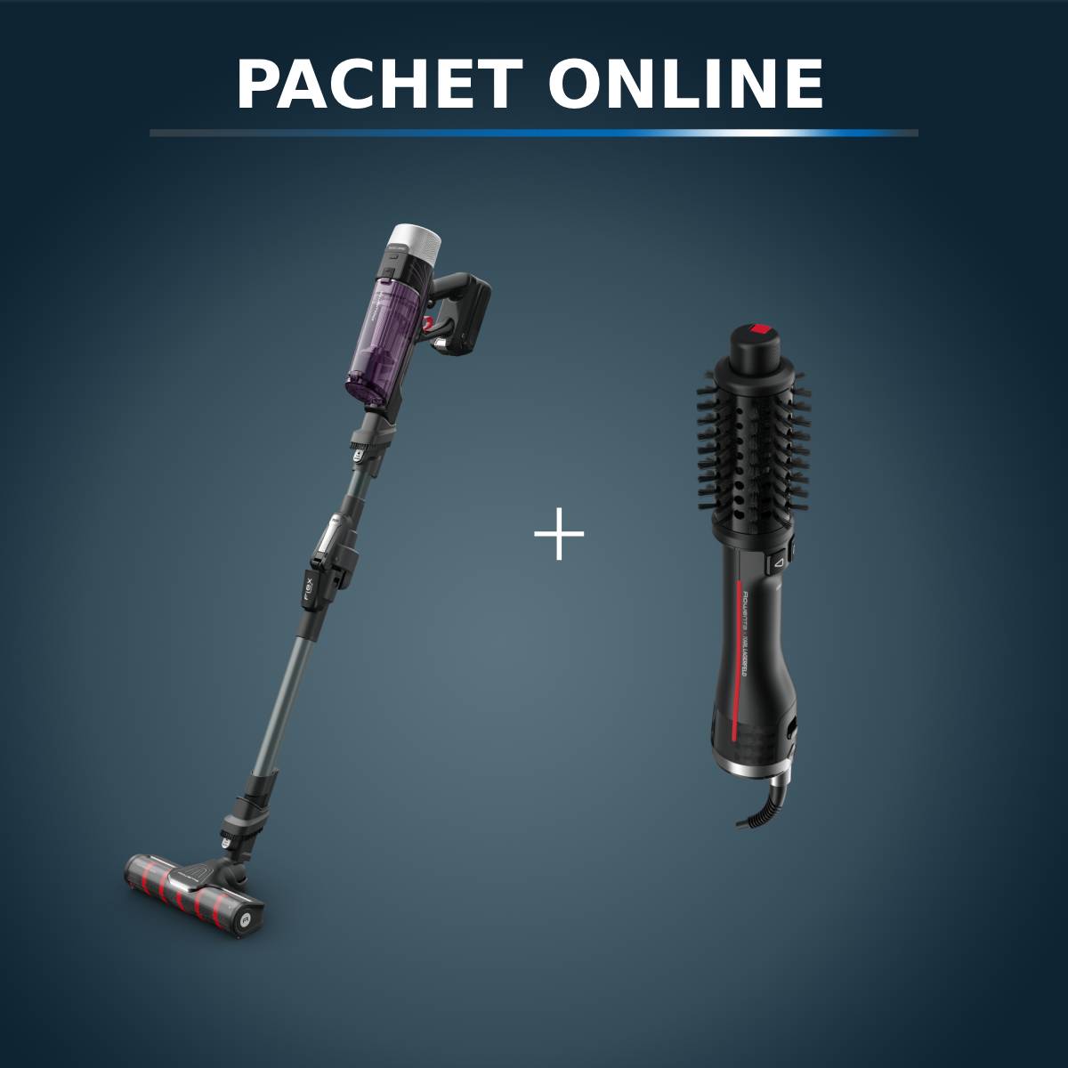 Pachet Rowenta X-Force + Perie Karl Lagerfeld