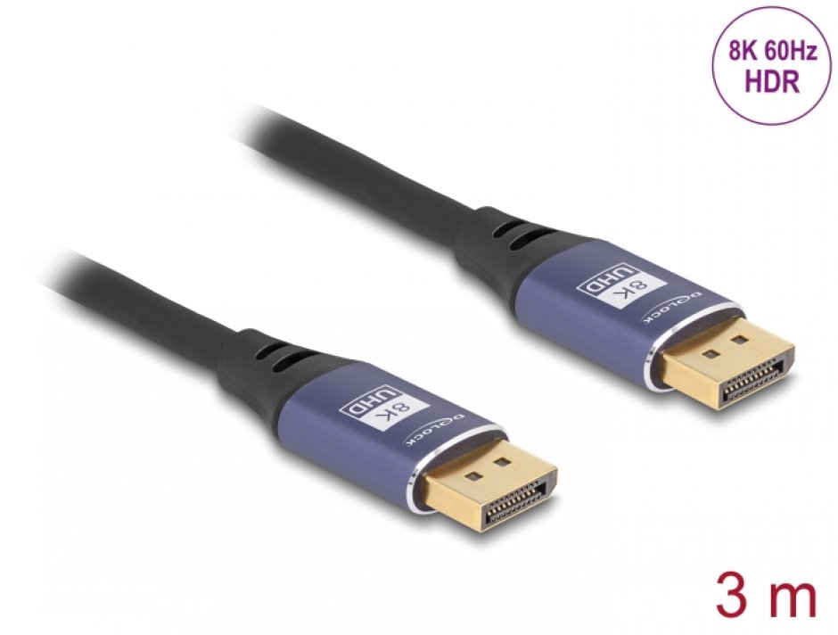 Cablu DisplayPort 1.4 8K Delock, 3m