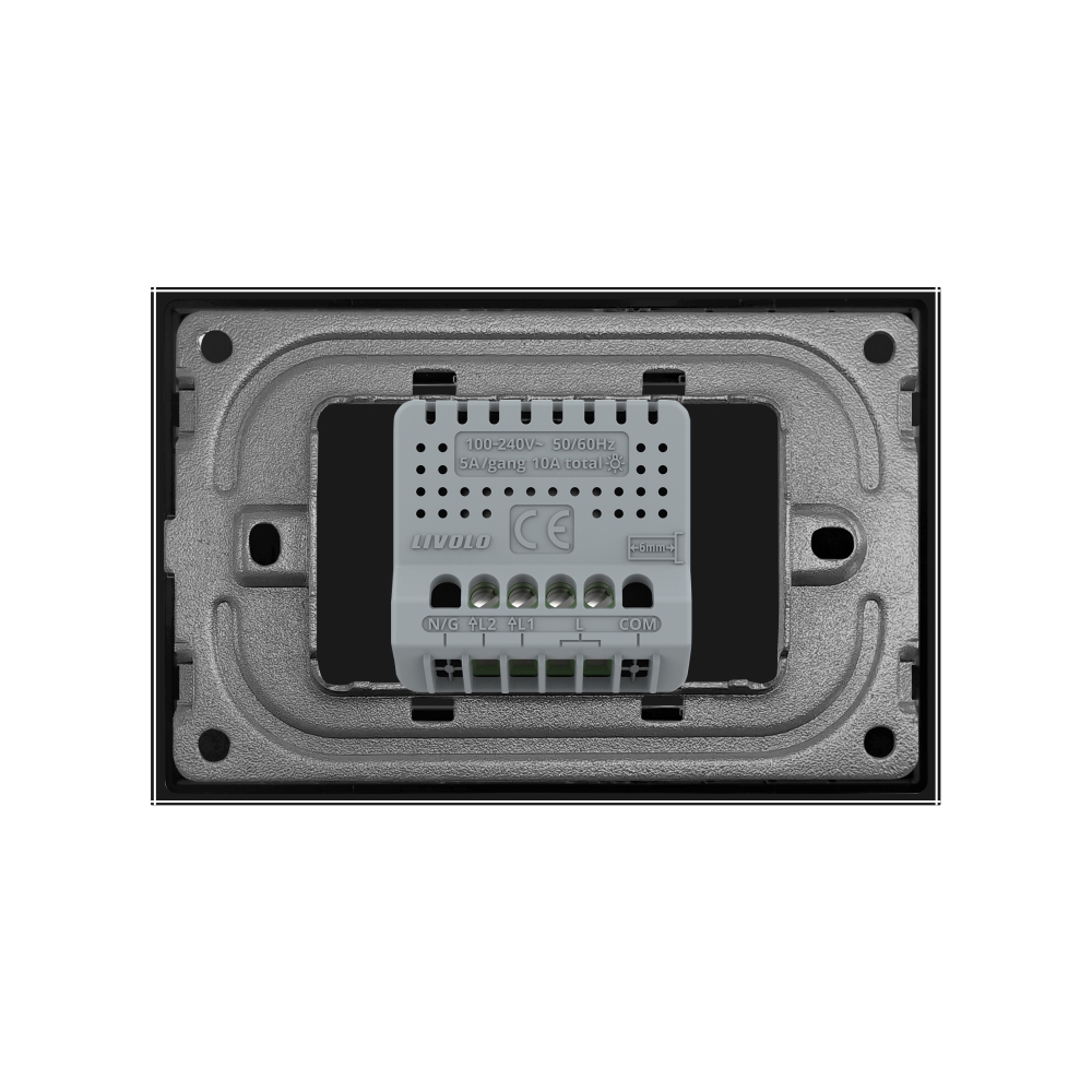 Intrerupator Dublu Touch LIVOLO, Sticla, Standard Italian - imagine 8