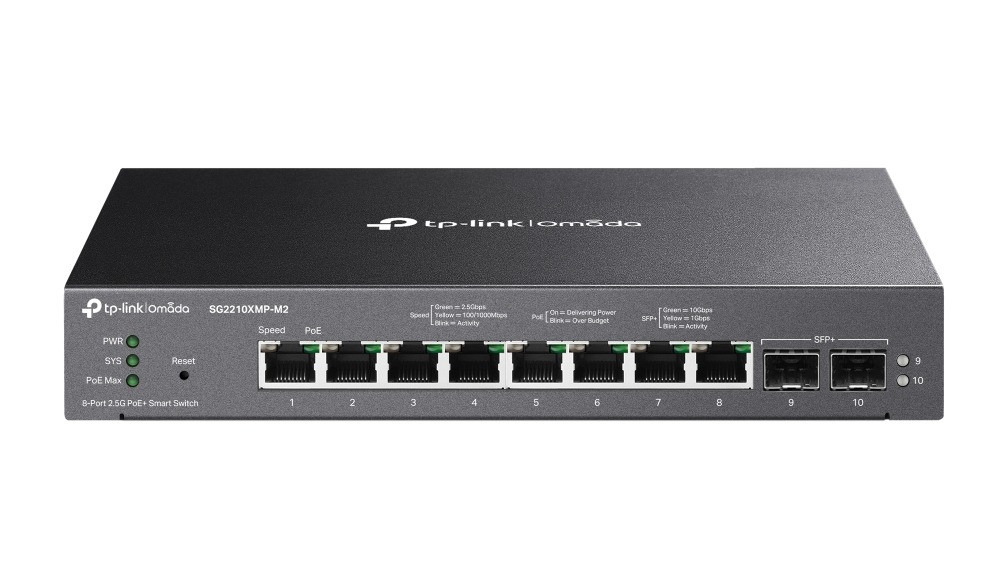 Switch Omada TP-Link 8x2.5G PoE+ 2x10G SFP+