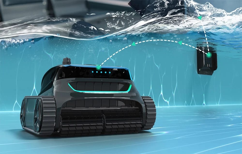 Robot curățat piscine Wybot S2 Pro fără fir, 90W, până la 300 m² - imagine 4