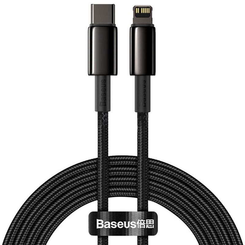 Cablu Baseus Lightning USB-C 20W Fast Charging - 1m Negru