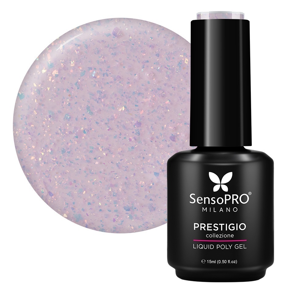 Polygel Lichid SensoPRO Milano PRESTIGIO, Rose Radiance, 15ml