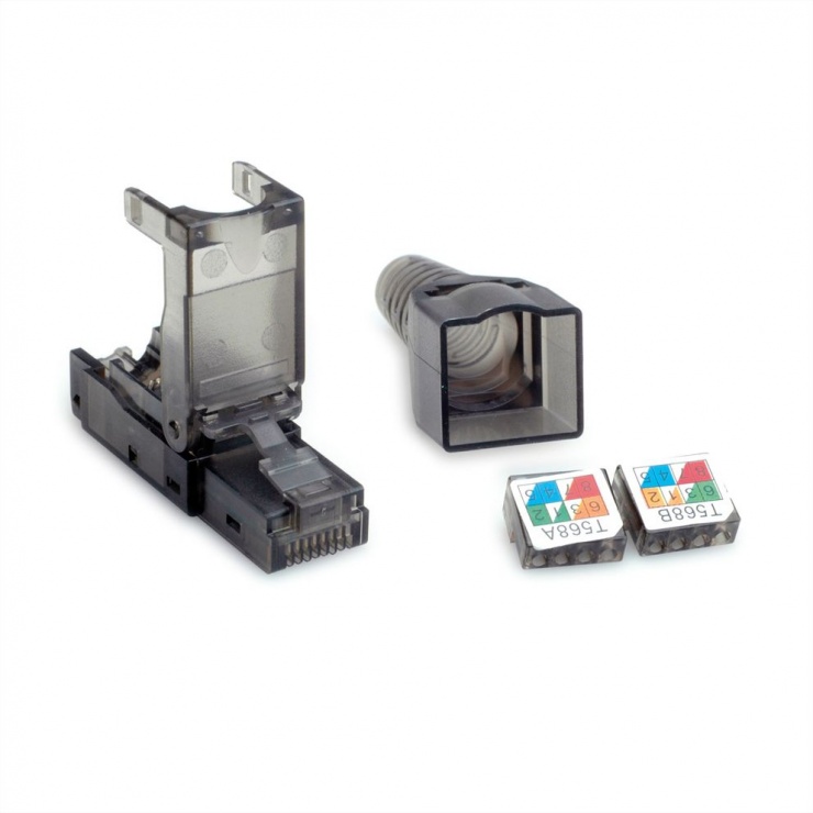 Conector RJ45 Cat.6 UTP Mycon, montaj fără unelte