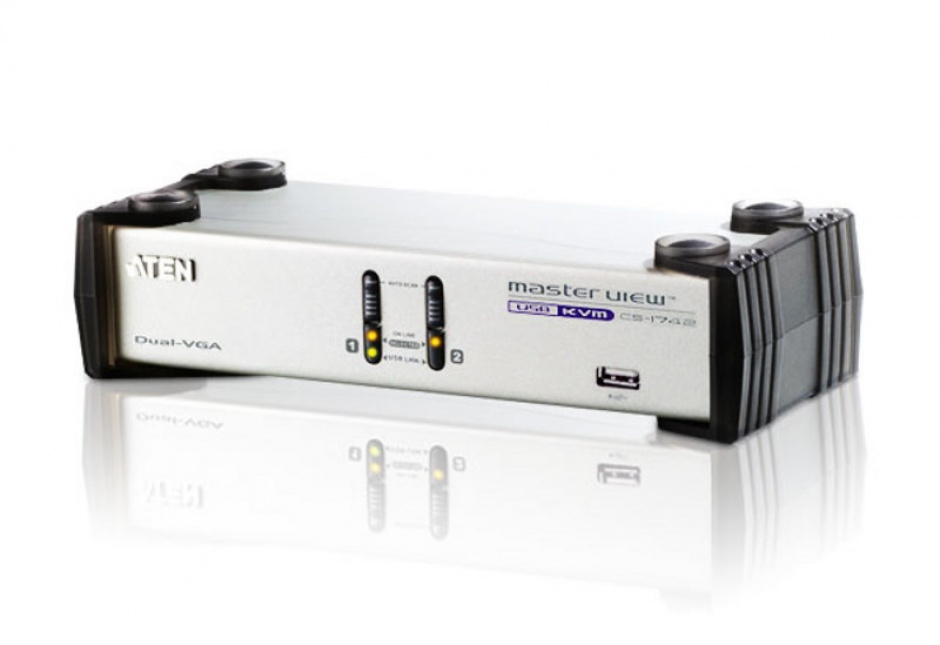 Switch KVM Dual Display ATEN CS1742, USB VGA