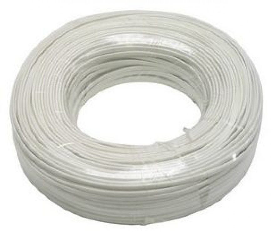 Cablu Telefon 4 Fire Flat 100m Alb