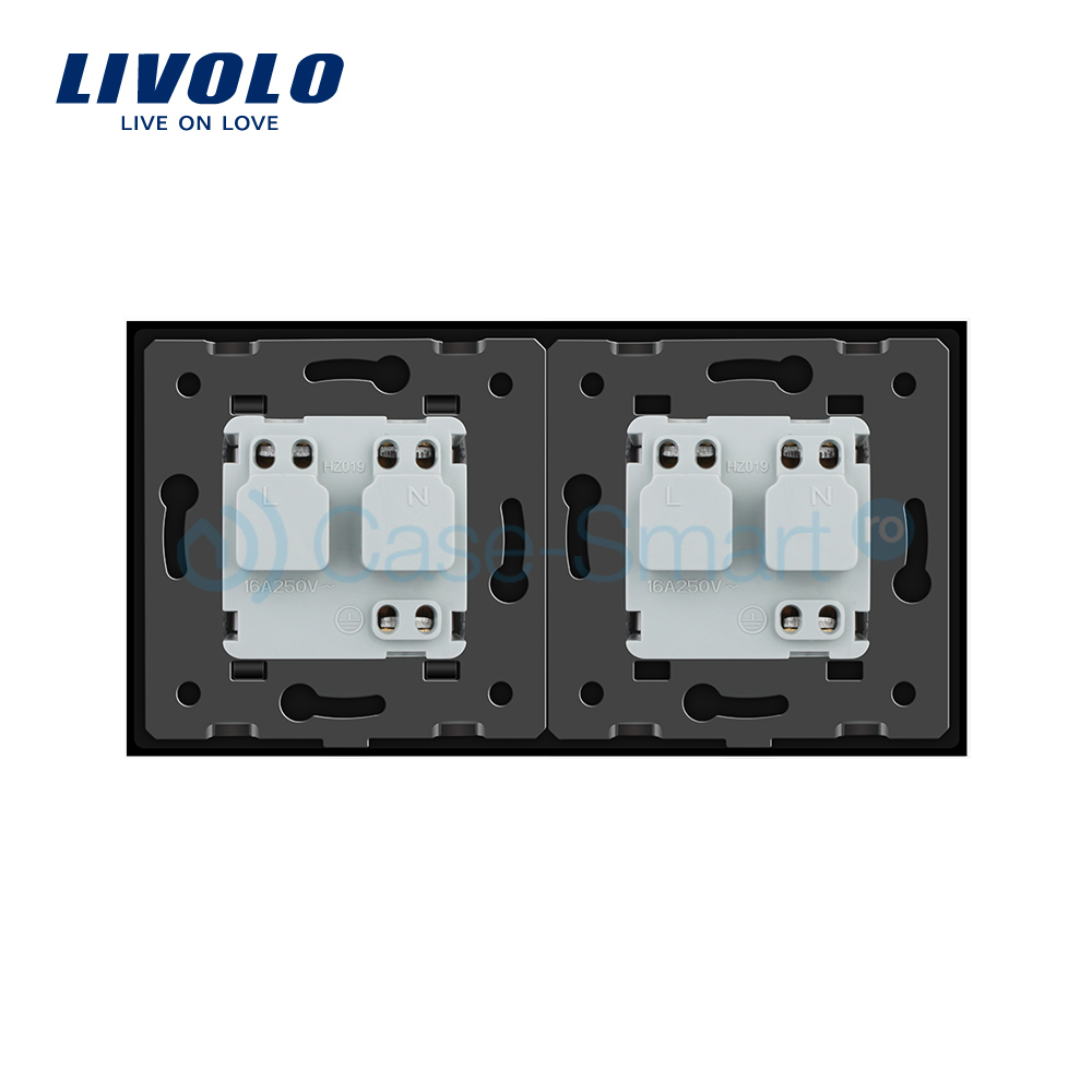 Priză Dublă Livolo cu Ramă Sticlă | Design Premium - imagine 9
