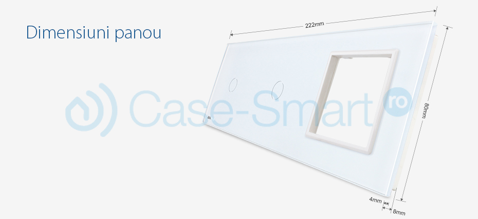 Panou Touch Livolo 2 Prize + 2 Comutatoare - imagine 2